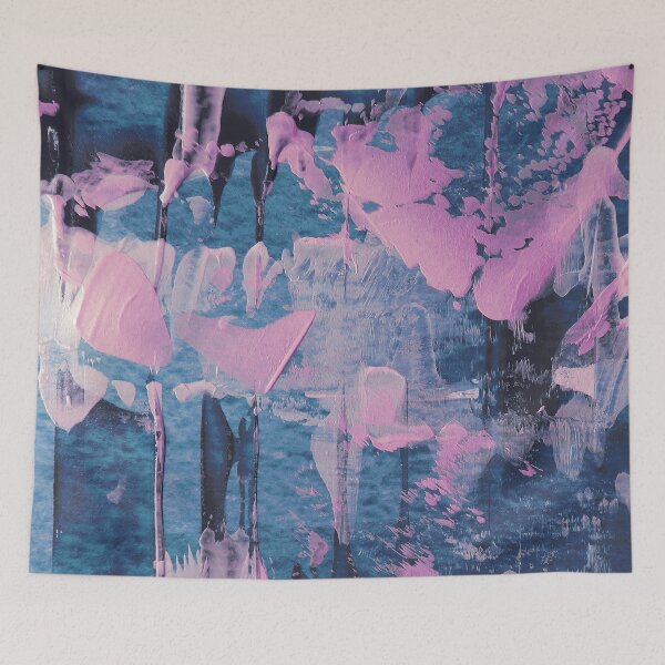 Item preview, Pink and Blue abstract Painting II designed and sold by Hoopstore.