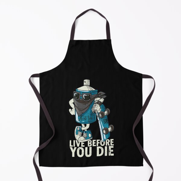 Item preview, Skateboarder Skateboard Quote Graffiti Skater Live before you die designed and sold by FalkDania.
