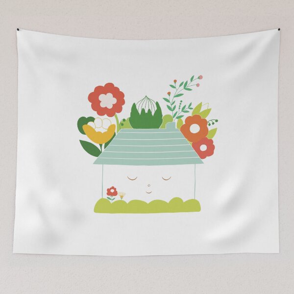 Item preview, Home sweet home-Flower Garden art and design designed and sold by GreenyStudio.