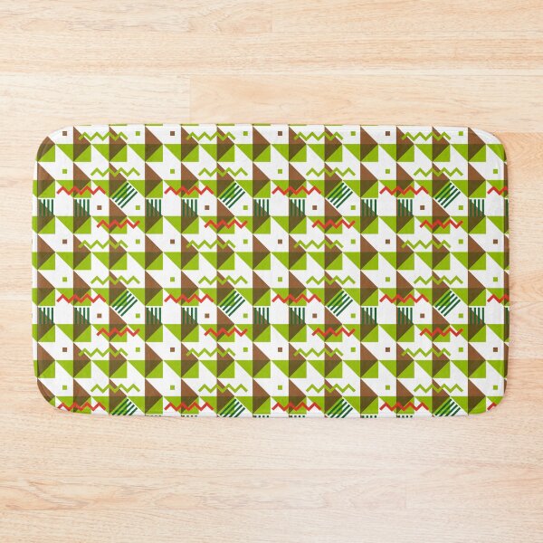 Item preview, Graphic patchwork brown green designed and sold by GingerBest.