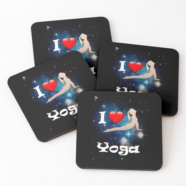 Item preview, 'I Heart Yoga' Cobra Pose Against the Stars designed and sold by Michael Pilinski.