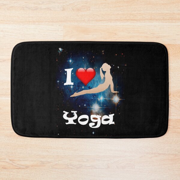 Item preview, 'I Heart Yoga' Cobra Pose Against the Stars designed and sold by Michael Pilinski.