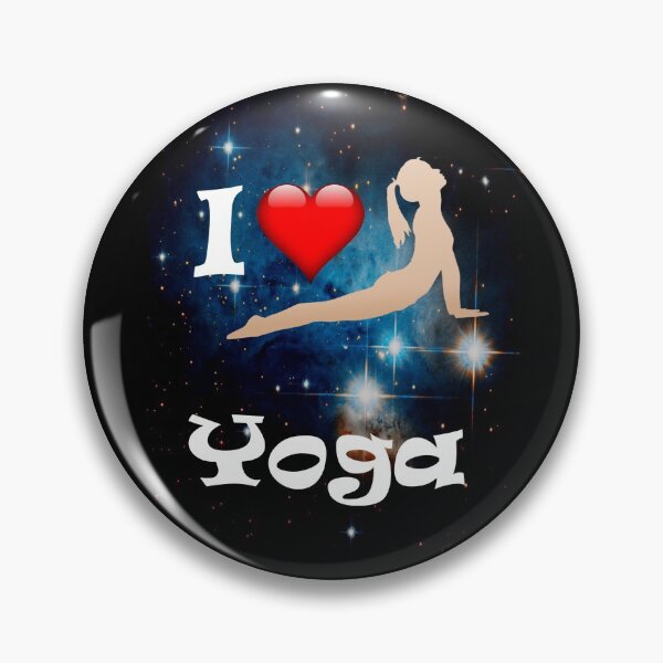 Item preview, 'I Heart Yoga' Cobra Pose Against the Stars designed and sold by Michael Pilinski.