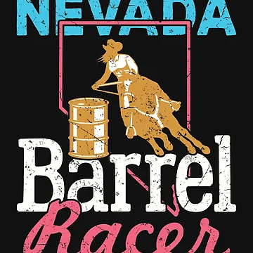 Artwork thumbnail, Nevada Barrel Racer Rodeo Western Barrel Racing Show by jaygo