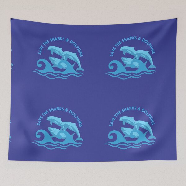 Item preview, Save the sharks and Dolphins designed and sold by Little Store On Keedonwood.