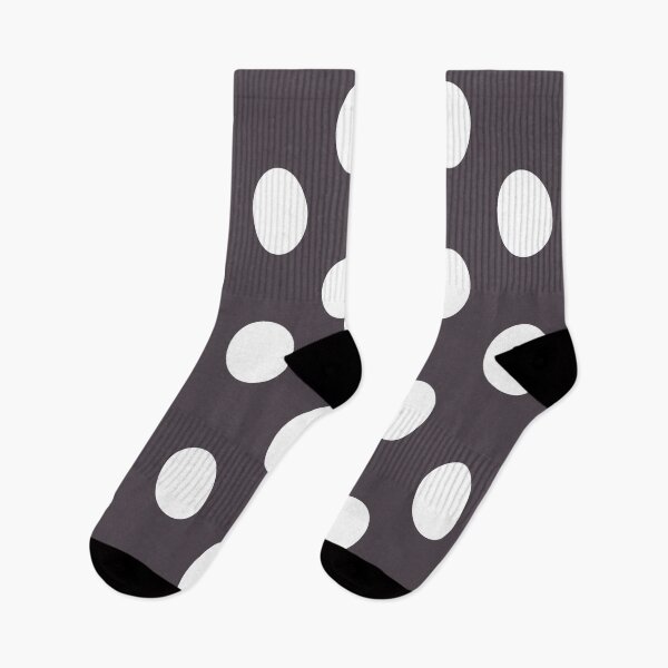 Item preview, Large WHITE and CHARCOAL GREY POLKA DOTS designed and sold by RachelMacht.