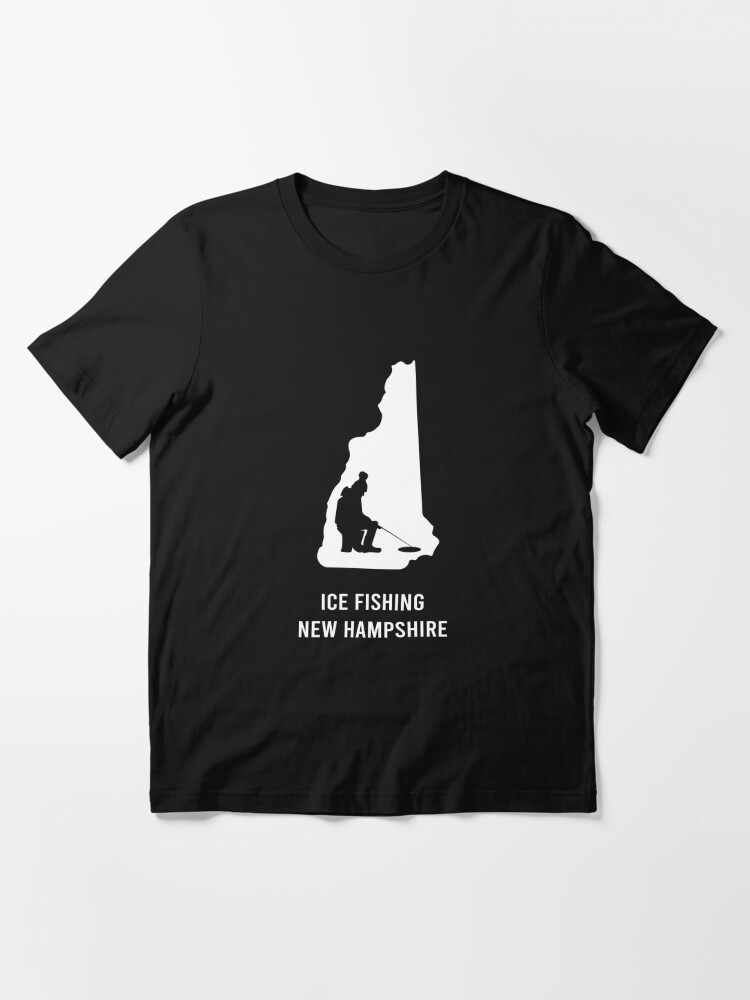 Ice fishing New Hampshire Essential T-Shirt by ElBeDesigns