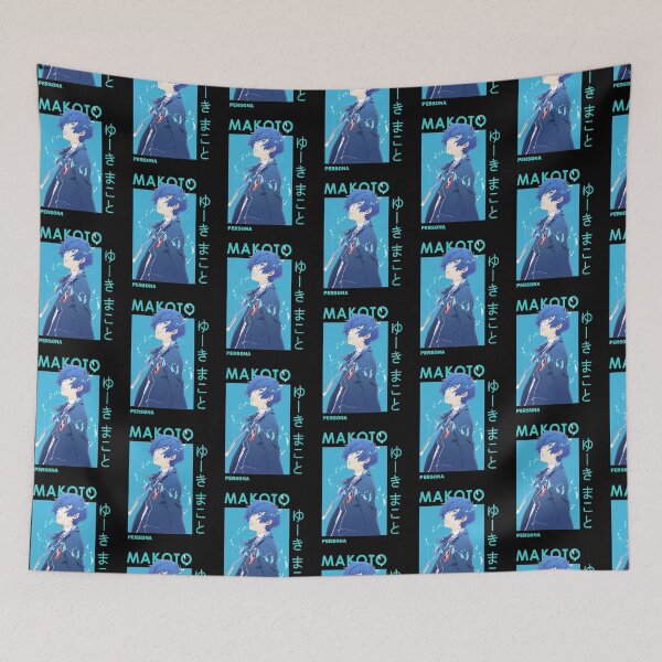 Item preview, Makoto Yuki Minato Blue Haired Persona 3 Protagonist Essential T-Shirt designed and sold by WilmerHills.