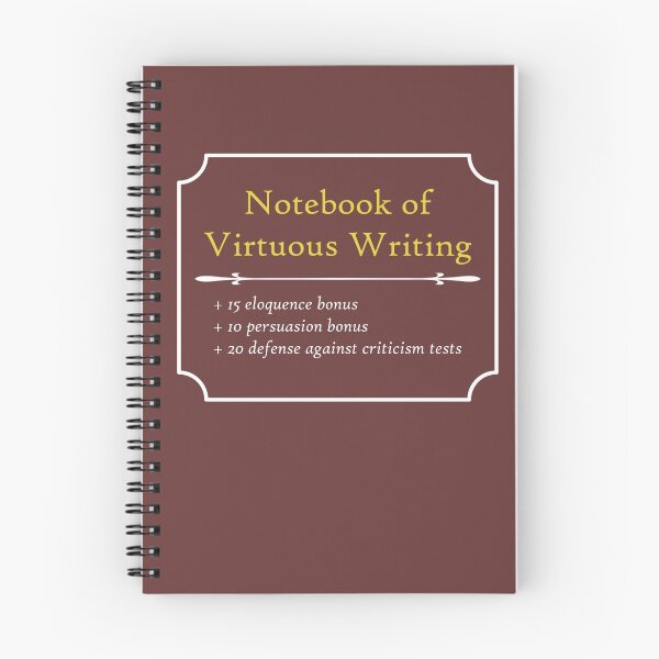 Item preview, Notebook of Virtuous Writing designed and sold by GeeHM.