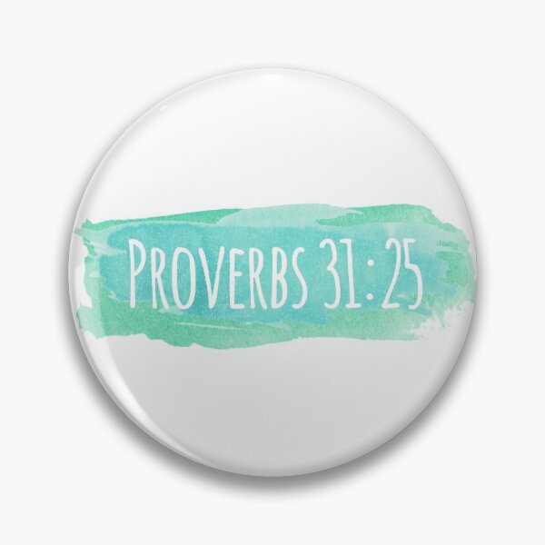 Item preview, Proverbs 31:25 Watercolor Stroke Blue-green designed and sold by amazingjoy.