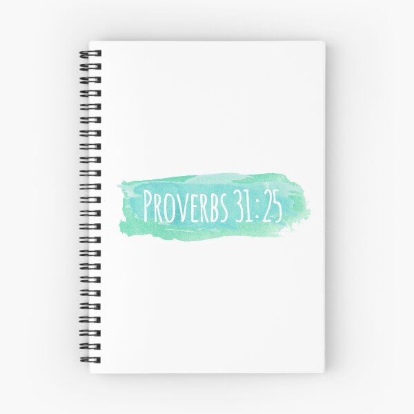 Item preview, Proverbs 31:25 Watercolor Stroke Blue-green designed and sold by amazingjoy.