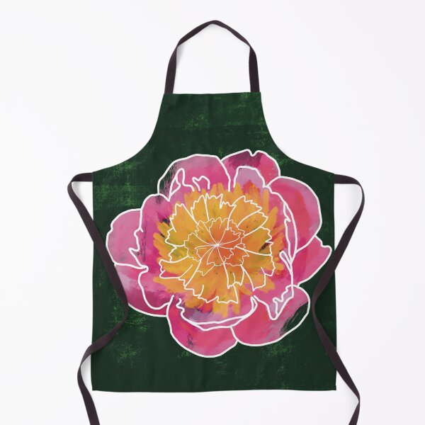 Item preview, Pink peony on green background  designed and sold by DesignsByJaycee.