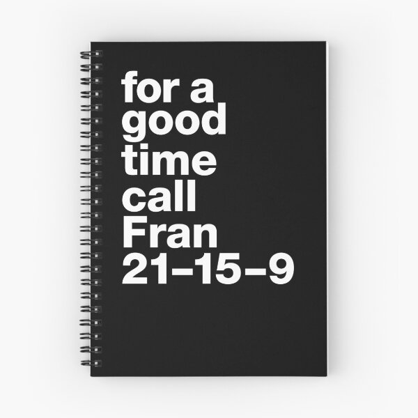 Item preview, "For a good time call Fran 21-15-9" motivating, humorous Crossfit statement designed and sold by TrueType.