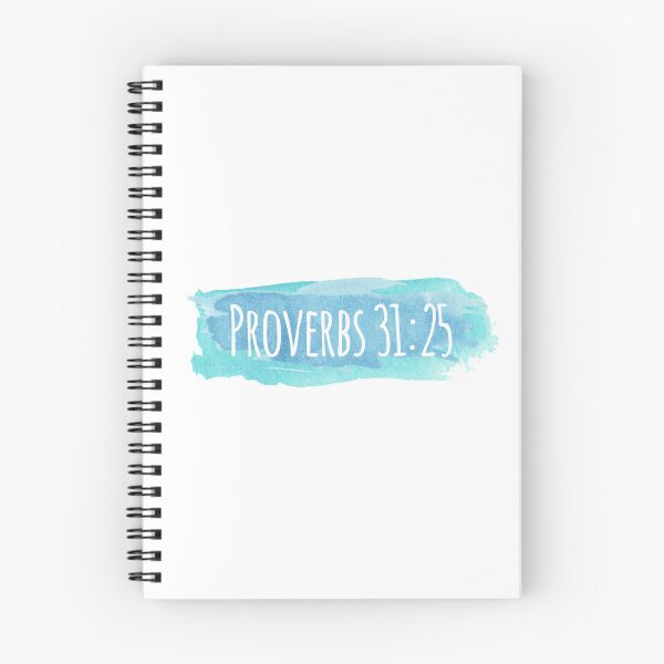 Item preview, Proverbs 31:25 Watercolor Stroke Blue designed and sold by amazingjoy.