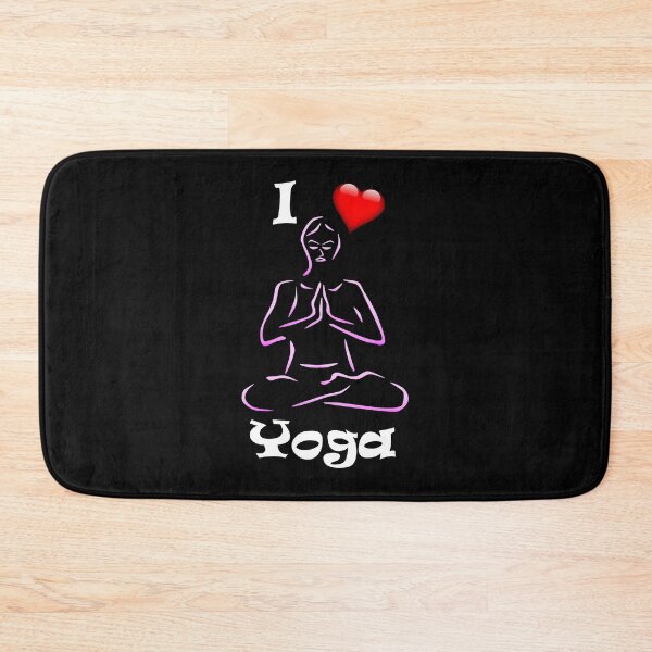 Item preview, 'I Heart Yoga' Lotus Pose (white lettering) designed and sold by Michael Pilinski.