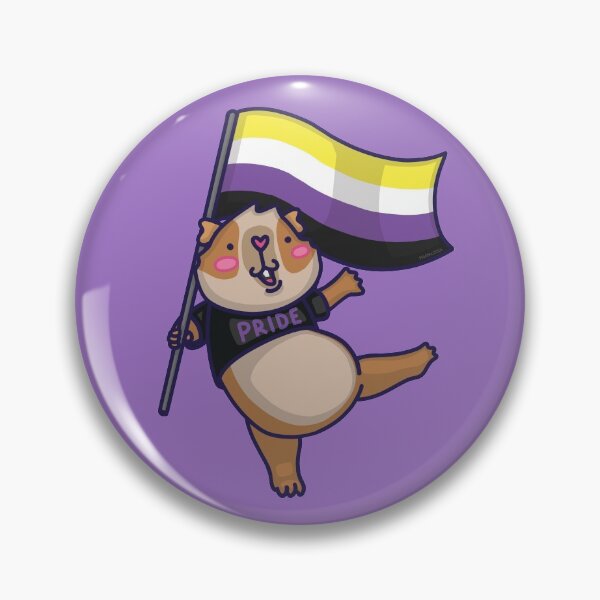Item preview, Guinea Pig Pride: Non-binary designed and sold by Pigapalooza.