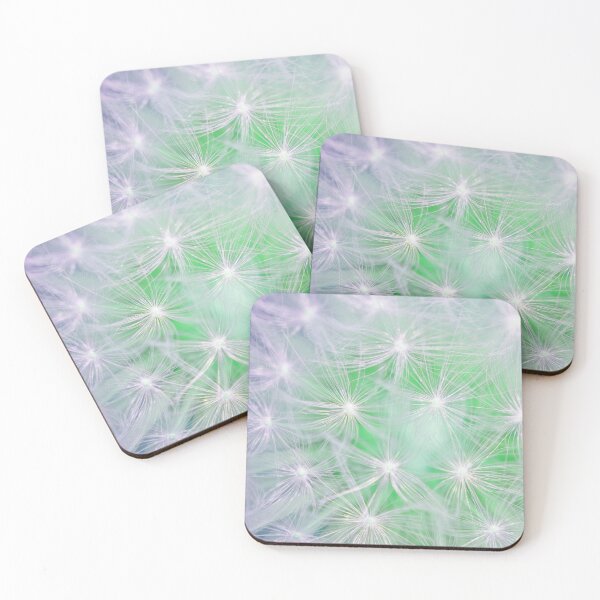 Dandelion abstract Coasters (Set of 4)