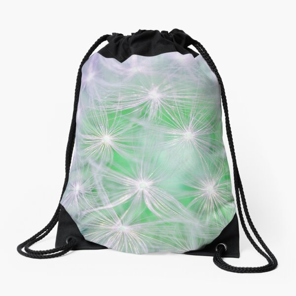 Dandelion abstract Drawstring Bag