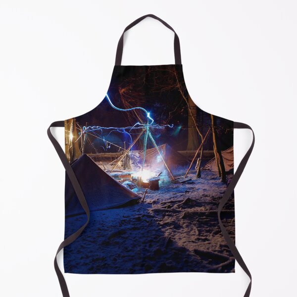 Item preview, Overnight in the forest with fire and snow designed and sold by Treemonk.