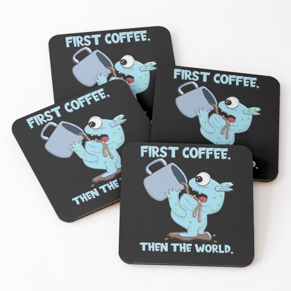 Item preview, Coffee Monster - First Coffee, Then The World! designed and sold by sbachstroem.
