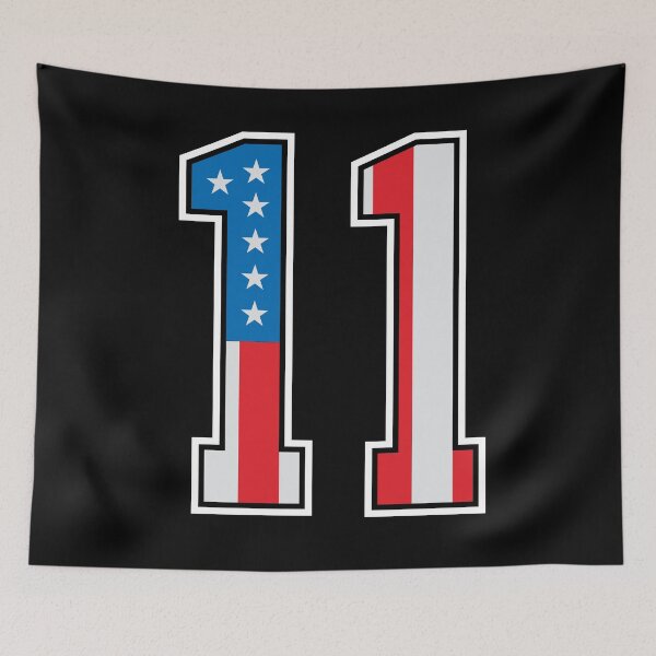 Item preview, 11 American Classy Numbers eleven United States Flag designed and sold by Urosek.