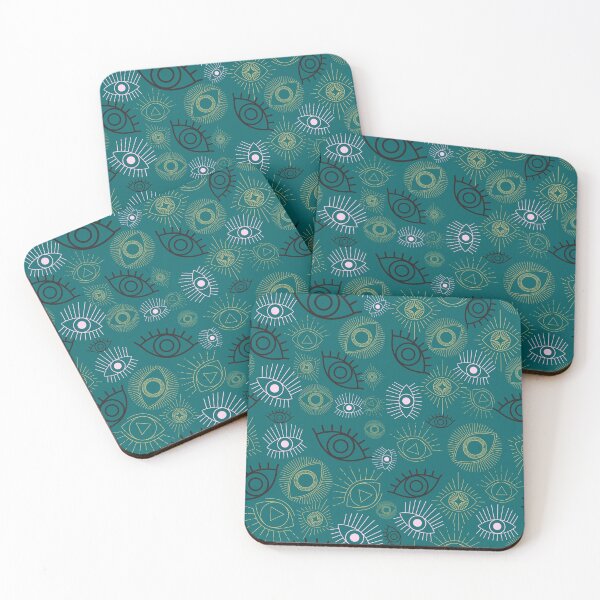 Item preview, Green Evil Eyes designed and sold by T2myPurposeArt.
