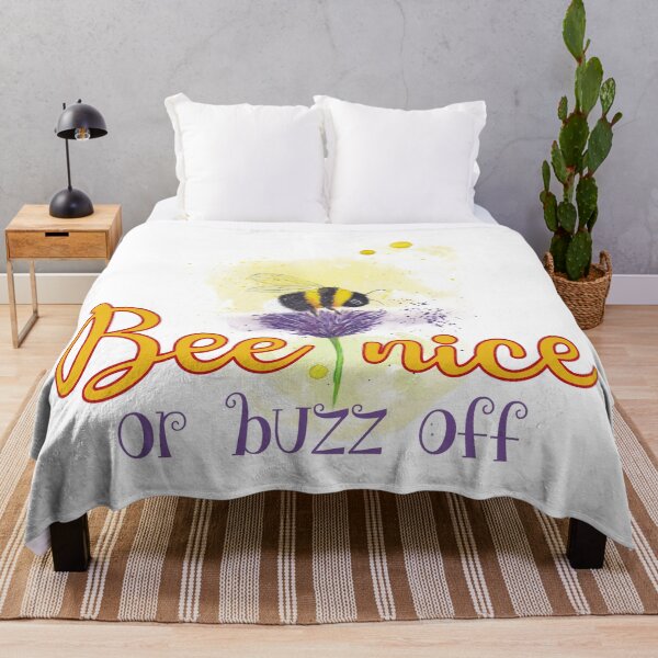 Item preview, Bee Nice or buzz off designed and sold by CarpenterPhoto.