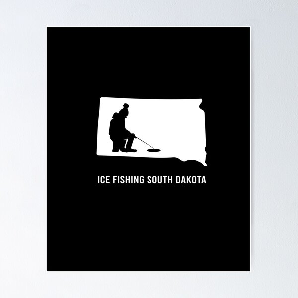Item preview, Ice fishing South Dakota designed and sold by ElBeDesigns.