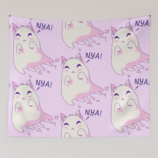 Item preview, Nya! Ghost Cat designed and sold by ForTheFrogWar.