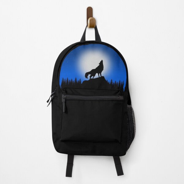 Artikelvorschau, Wolf Howl Night Scenery Silhoutte entworfen und verkauft von Rag-Dog.