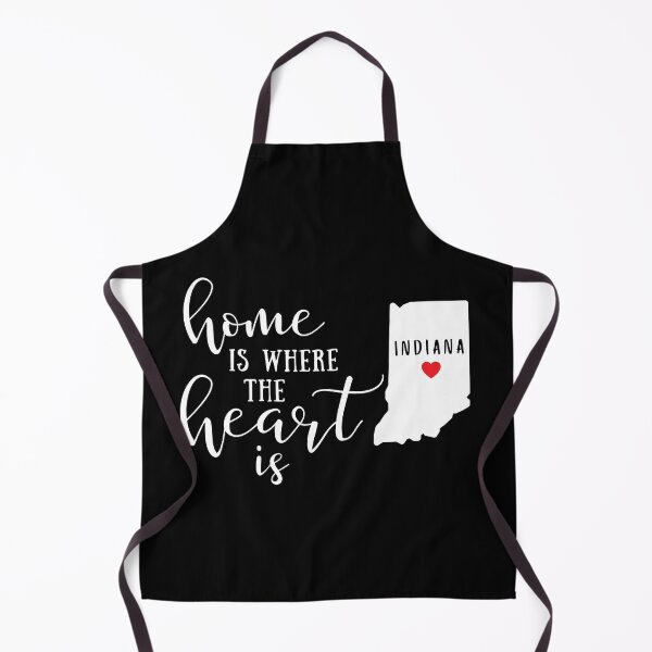 Item preview, Indiana, Home Is Where the Heart Is, Home State designed and sold by ladylaughprints.