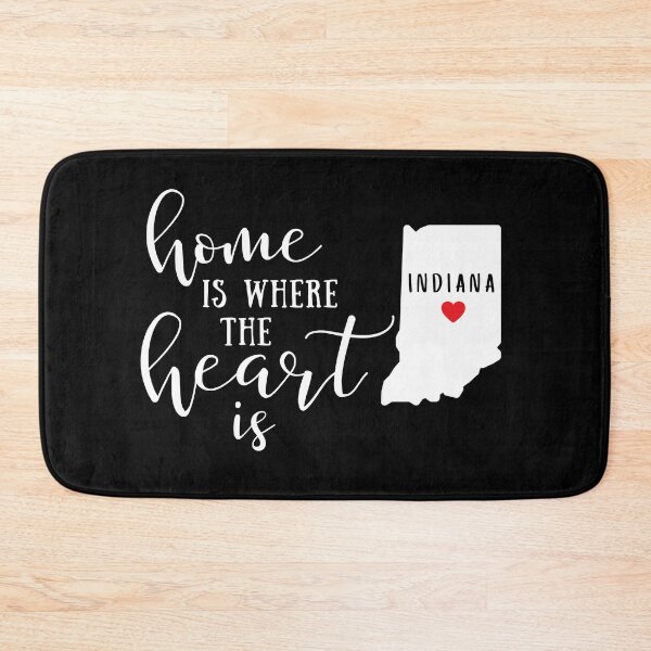 Item preview, Indiana, Home Is Where the Heart Is, Home State designed and sold by ladylaughprints.