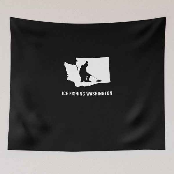 Item preview, Ice fishing Washington designed and sold by ElBeDesigns.