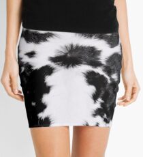 Cowhide Mini Skirt