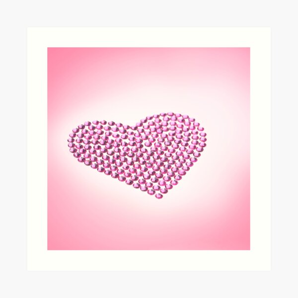 Pink Heart Wall Art Redbubble