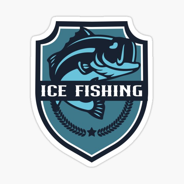 Ice Fishing Stickers for Sale