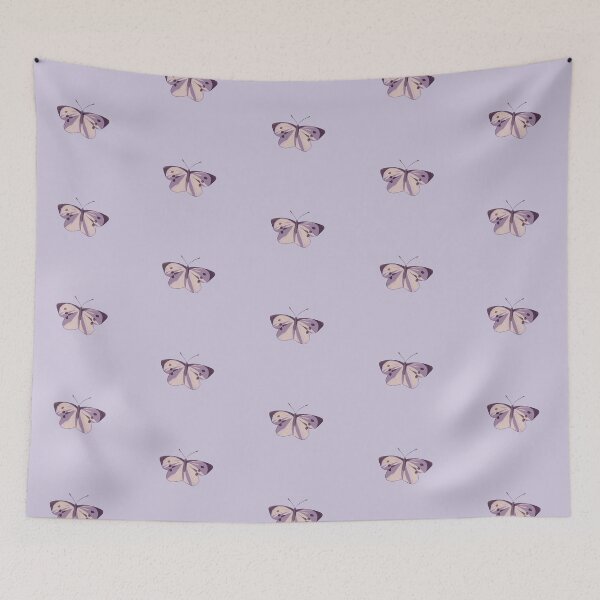 Item preview, Butterfly in purple field designed and sold by JustHappyDoodle.