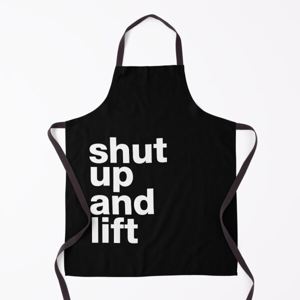 Item preview, “Shut up and lift” motivating weightlifting / crossfit statement designed and sold by TrueType.