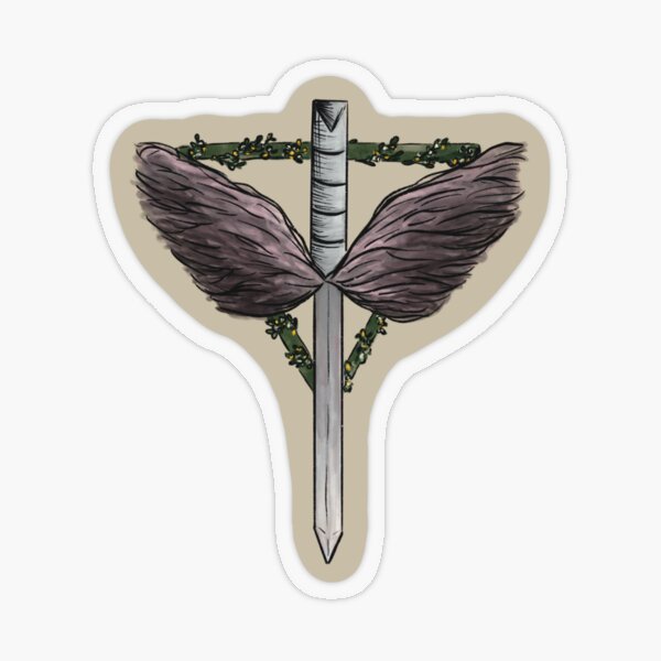The Angels Shield, beige Transparenter Sticker