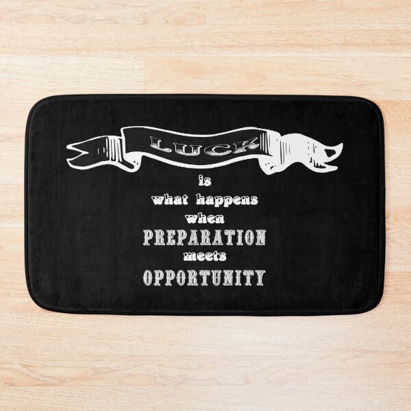 Item preview,  Luck Is What Happens When Preparation Meets Opportunity (Vintage White) designed and sold by superdumb70.