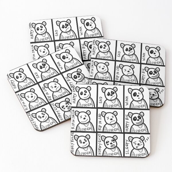 Item preview, Panda with different moods designed and sold by bajurisukapidh.