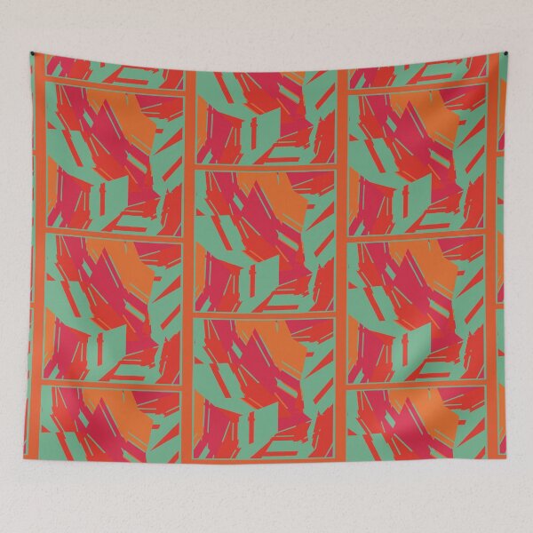 Item preview, vibrant color abstract pattern designed and sold by cemreyigitsahin.