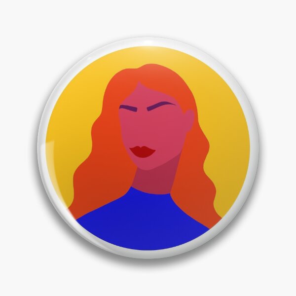Item preview, Bold Modern Female Portrait of Woman with Red Hair designed and sold by Illustratebynat.