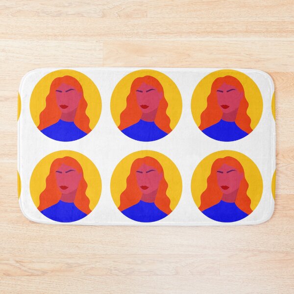 Item preview, Bold Modern Female Portrait of Woman with Red Hair designed and sold by Illustratebynat.