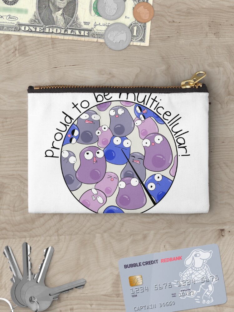 Thumbnail 3 of 4, Zipper Pouch, Proud to be Multicellular designed and sold by amoebasisters.