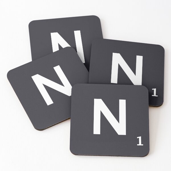 Item preview, Azulejo Scrabble N designed and sold by CyberCult Store.