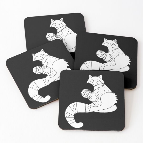 Item preview, Crossfit raccoon with dumbbell designed and sold by TrueType.