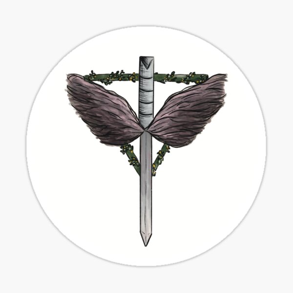 The Angels Shield, rund Sticker