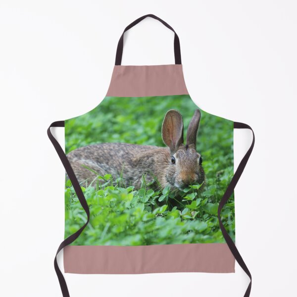 Item preview, Eastern Cottontail Eating Clover designed and sold by LisaNaturePhoto.