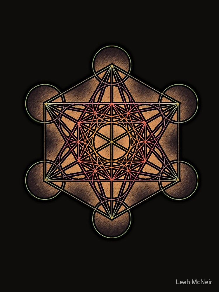 "Metatron's Cube Sacred Geometry" by Leah McNeir Redbubble